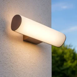 Applique Da Esterno-Ideal Lux Etere ap 4000k applique da esterno led 9,5w marrone ip44