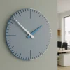 Orologi Da Parete Moderni-Selezionato da Mazzolaluce Exacto orologio da parete carta da zucchero blu bianco in legno