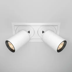 Faretti Da Incasso-Maytoni Faretti a cestello da incasso hidden bianco 2 luci led 20w 3000k 220v
