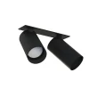Faretti Da Incasso-Selezionato da Mazzolaluce Faretti da incasso controsoffitto due luci nero cilindri orientabili gu10 220v