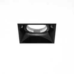 Faretti Da Incasso-Selezionato da Mazzolaluce Faretti da incasso in gesso quadrato bianco nero gea luce