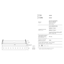 Faretti Da Incasso-IsyLuce Faretti da incasso led 18w 3000k exacta