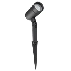 Faretti Da Esterno-Selezionato da Mazzolaluce Faretto a picchetto per esterno gu10 led orientabile grigio ip54