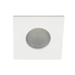 Faretti Da Incasso-Selezionato da Mazzolaluce Faretto a soffitto bianco da incasso quadrato per bagno doccia fp