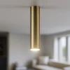 Faretti Da Soffitto-Selezionato da Mazzolaluce Faretto a soffitto cilindro oro satinato