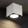 Faretti Da Esterno-Selezionato da Mazzolaluce Faretto a soffitto da esterno bianco cubo led 6w 3000k ip65