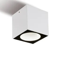 Faretti Da Esterno-Selezionato da Mazzolaluce Faretto a soffitto da esterno cubo bianco led 6w 4000k