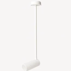 Faretti Da Soffitto-Selezionato da Mazzolaluce Faretto bianco con asta orientabile da soffitto per cucina gu10 led