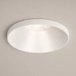 Faretti Da Incasso-Selezionato da Mazzolaluce Faretto bianco da incasso rotondo in metallo per soffitto