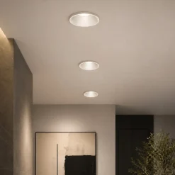 Faretti Da Incasso-Selezionato da Mazzolaluce Faretto bianco da incasso rotondo in metallo per soffitto