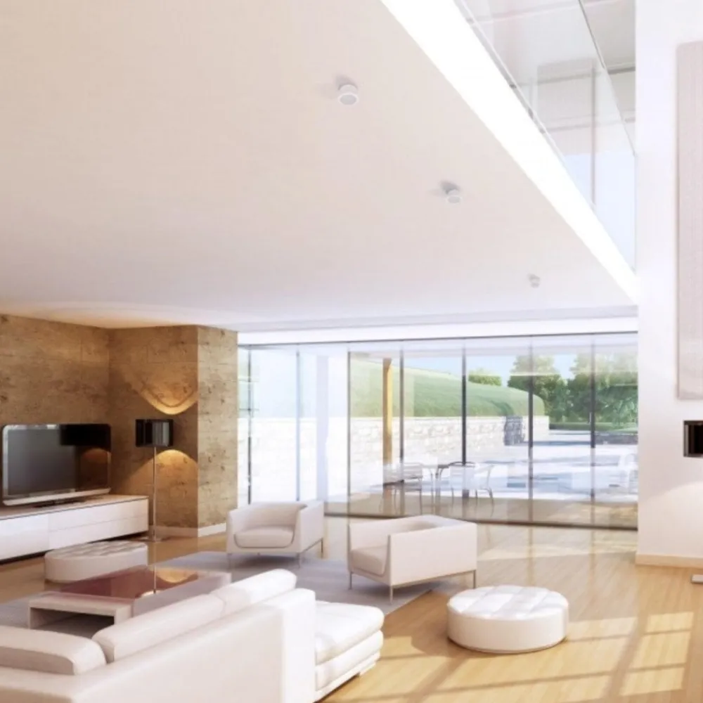 Faretti Da Soffitto-Selezionato da Mazzolaluce Faretto bianco led 7w 4000k da soffitto rotondo moderno