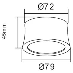 Faretti Da Soffitto-Selezionato da Mazzolaluce Faretto bianco led 7w 4000k da soffitto rotondo moderno