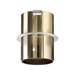 Faretti Da Incasso-Linea Light Faretto birba ottone gu0 da incasso sporgente