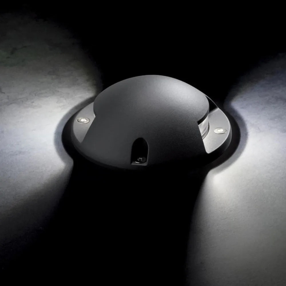 Faretti Da Esterno-Selezionato da Mazzolaluce Faretto calpestabile da esterno anti corrosione led 4w 4000k rotondo grigio