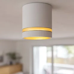Faretti Da Soffitto-Selezionato da Mazzolaluce Faretto cilindro bianco da soffitto per interni