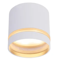 Faretti Da Soffitto-Selezionato da Mazzolaluce Faretto cilindro bianco da soffitto per interni