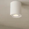 Faretti Da Soffitto-Selezionato da Mazzolaluce Faretto cilindro bianco da soffitto orientabile