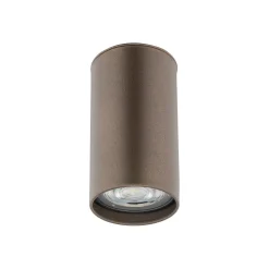 Faretti Da Soffitto-Selezionato da Mazzolaluce Faretto cilindro da soffitto marrone