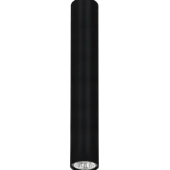 Faretti Da Soffitto-Selezionato da Mazzolaluce Faretto cilindro da soffitto nero per interni