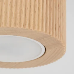 Faretti Da Soffitto-Selezionato da Mazzolaluce Faretto cilindro da soffitto scandinavo in legno