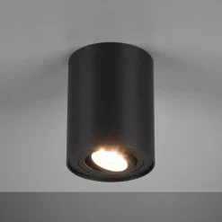 Faretti Da Soffitto-Selezionato da Mazzolaluce Faretto cilindro moderno nero luce orientabile