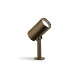 Faretti Da Esterno-Selezionato da Mazzolaluce Faretto con picchetto da giardino moderno corten led 5w 4000k ip65