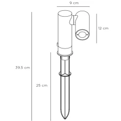 Faretti Da Esterno-Selezionato da Mazzolaluce Faretto con picchetto da prato giardino orientabile led 3000k ip65