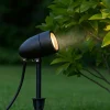 Faretti Da Esterno-Selezionato da Mazzolaluce Faretto con picchetto nero da giardino orientabile ip65