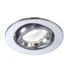 Faretti Da Incasso-Selezionato da Mazzolaluce Faretto cromato da incasso a soffitto rotondo gu10 orientabile