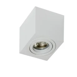 Faretti Da Soffitto-Selezionato da Mazzolaluce Faretto cubo da soffitto bianco orientabile