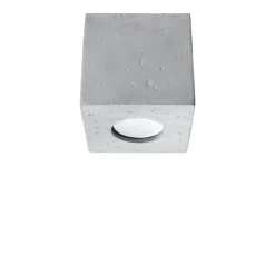 Faretti Da Soffitto-Selezionato da Mazzolaluce Faretto cubo da soffitto in cemento grigio per interno
