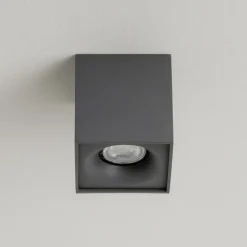 Faretti Da Soffitto-Selezionato da Mazzolaluce Faretto cubo da soffitto 4.5w 3000k dimmerabile grafite