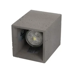 Faretti Da Soffitto-Selezionato da Mazzolaluce Faretto cubo di cemento da soffitto grigio fp