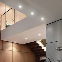 Faretti Da Incasso-IsyLuce Faretto da controsoffitto a incasso bianco rotondo