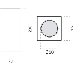 Faretti Da Soffitto-Selezionato da Mazzolaluce Faretto da cucina gesso cristaly quadrato bianco per soffitto