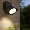 Faretti Da Esterno-Selezionato da Mazzolaluce Faretto da esterno a parete quadrato grafite led orientabile 7w 3000k