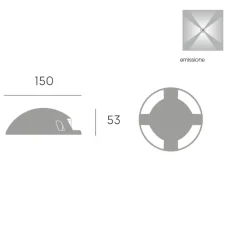 Faretti Da Esterno-Selezionato da Mazzolaluce Faretto da esterno a pavimento led 10w 4000k calpestabile grafite ip65