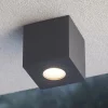 Faretti Da Esterno-Gea Luce Faretto da esterno a soffitto cubo antracite