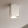Faretti Da Esterno-IsyLuce Faretto da esterno a soffitto quadrato bianco