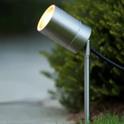Faretti Da Esterno-Selezionato da Mazzolaluce Faretto da esterno con picchetto alluminio per illuminazione piante alberi