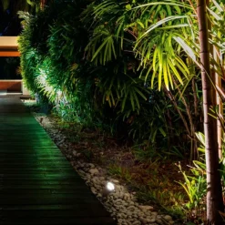 Faretti Da Esterno-IsyLuce Faretto da esterno giardino orientabile marrone corten