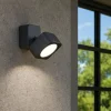 Faretti Da Esterno-Selezionato da Mazzolaluce Faretto da esterno grafite quadrato luce orientabile led 4000k