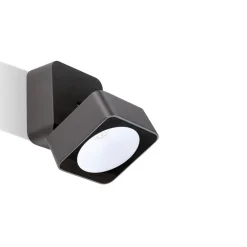 Faretti Da Esterno-Selezionato da Mazzolaluce Faretto da esterno grafite quadrato luce orientabile led 4000k