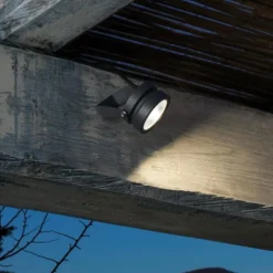 Faretti Da Esterno-Selezionato da Mazzolaluce Faretto da esterno nero led 9w 4000k ottica 24 ip65