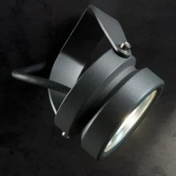 Faretti Da Esterno-Selezionato da Mazzolaluce Faretto da esterno nero led 9w 4000k ottica 24 ip65