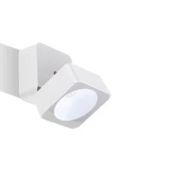 Faretti Da Esterno-Selezionato da Mazzolaluce Faretto da esterno quadrato bianco led 7w 0rientabile 3000k ip54