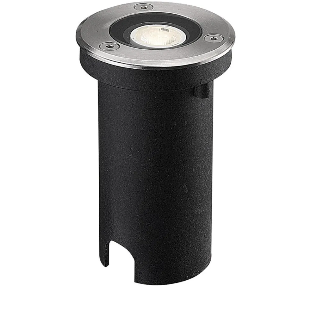 Faretti Da Esterno-Selezionato da Mazzolaluce Faretto da esterno 1w 3000k da incasso a pavimento ip67 rotondo