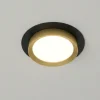 Faretti Da Incasso-Maytoni Faretto da incasso a soffito oro nero rotondo gx53 hoop