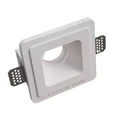 Faretti Da Incasso-Selezionato da Mazzolaluce Faretto da incasso a soffitto quadrato di gesso a scomparsa