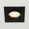Faretti Da Incasso-Selezionato da Mazzolaluce Faretto da incasso a soffitto nero quadrato orientabile fp